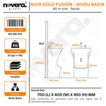 Wudu Basin Overall Size