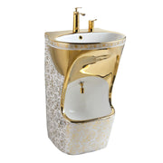 Gold wudu basin